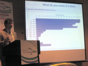 David Gaulin giving his presentation (credit to Avi Rappoport for the picture)