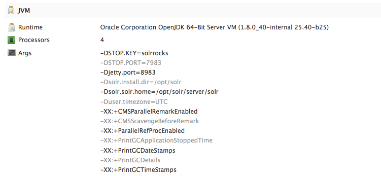 Docker Solr5 Dashboard